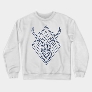 King of Deer (Deep Blue) Crewneck Sweatshirt